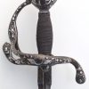﻿Silver Inlaid English Rapier, ca. 1630