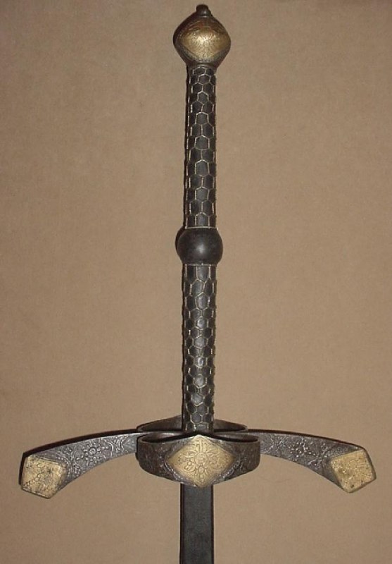 Magnificent Chiseled and Gilt German Two-handed Sword, Late 16th C - Antique  Weapon Store