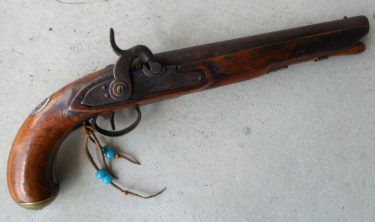 #B5 flintlock musket or pistol triggerplate 