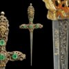 ﻿Magnificent Jeweled Medici Dagger, ca. 1840 - Image 13