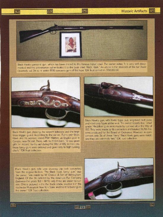 ﻿Rare Chief’s Grade Presentation Fowler Attributed to Sauk Chief Blackhawk - Image 9