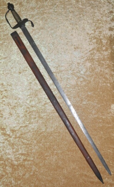 ﻿German Officer’s Broadsword with Scabbard, ca. 1680