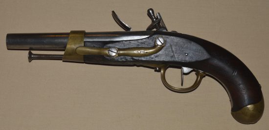 ﻿French Napoleonic AN XIII (Model 1805) Flintlock Pistol - Image 2
