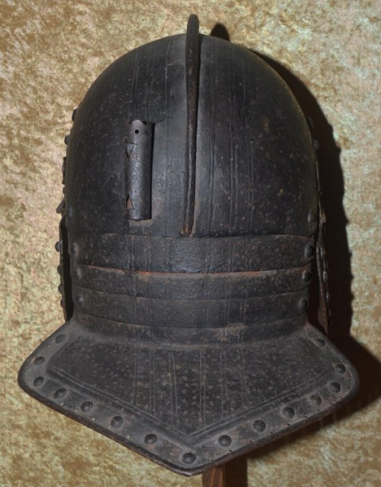 ﻿English Officer’s Lobster Tail Helmet, ca. 1640 - Image 4