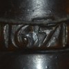 ﻿Pair of Large Early European Bronze Model Cannons, Dated 1671 - Image 5