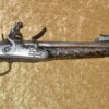﻿Exceptional Ottoman Silver-Mounted Flintlock Pistol with Folding Bayonet, ca. 1830 - Image 5