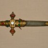 ﻿Lovely 19th C Jeweled European Gothic Revival Dagger - Image 2