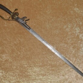 ﻿German Combination Hunting Sword/Flintlock Pistol, ca. 1760