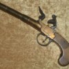 ﻿Brass Flintlock Boxlock Pistol, ca. 1810 - Image 2
