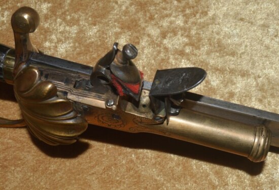 ﻿German Combination Hunting Sword/Flintlock Pistol, Mid-18th C - Image 4