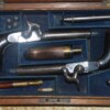 ﻿Cased Pair of Percussion Muff Pistols, ca. 1850