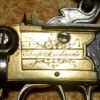 ﻿Fine Pair of Brass Frame Over and Under Tap Action Flintlock Pistols, ca. 1800 - Image 8