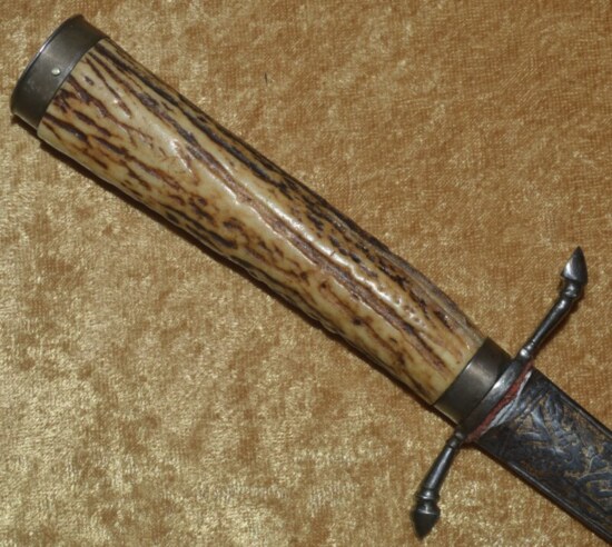 ﻿German Forester’s Dagger with Etched and Gilt Blade, Mid-19th C - Image 5