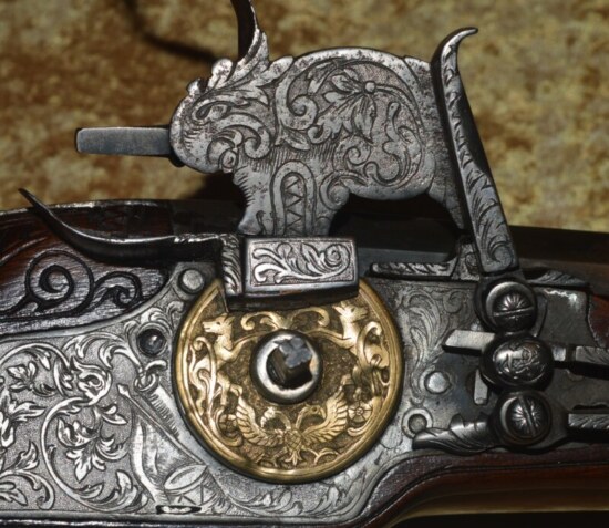 ﻿Fine Austrian Wheellock Rifle, ca. 1680