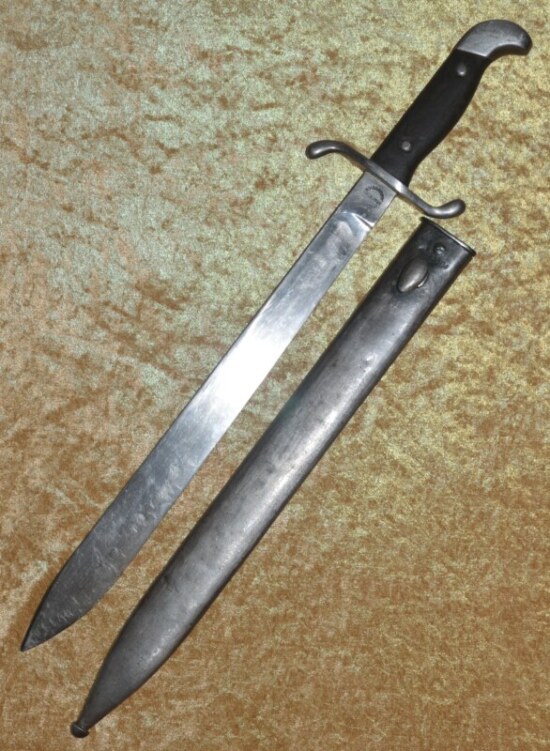 ﻿Argentine (Machete de Monte), Artillery 1909 short sword with scabbard