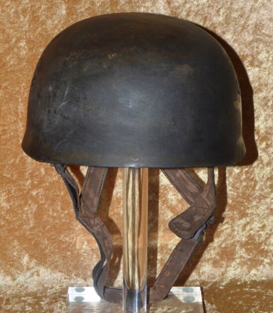 ﻿German M38 Single Decal Luftwaffe Paratrooper Helmet, with Liner and Cover - Image 4