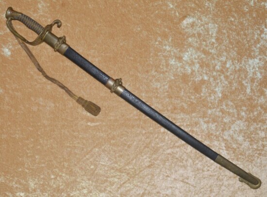 ﻿Fine Presentation Civil War M1852 Naval Officer’s Sword - Image 4