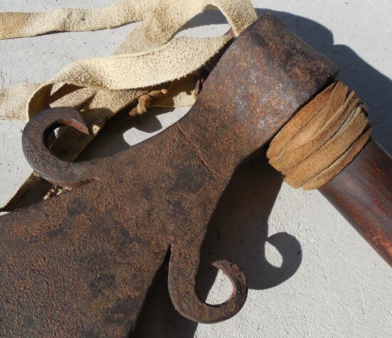 ﻿Historically Significant Lewis and Clark Expedition Spontoon Tomahawk - Image 3