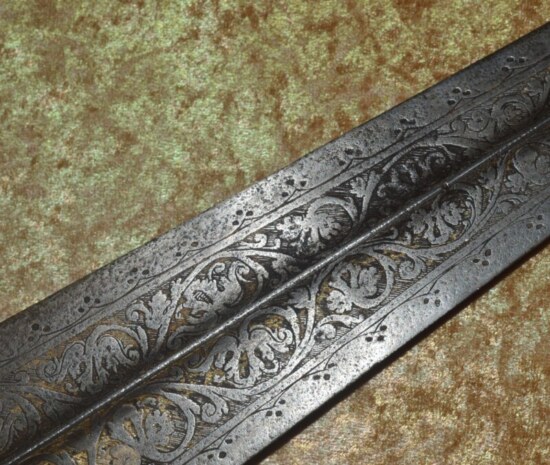 ﻿Etched and Gilt French Royal Partizan, 17th C - Image 10
