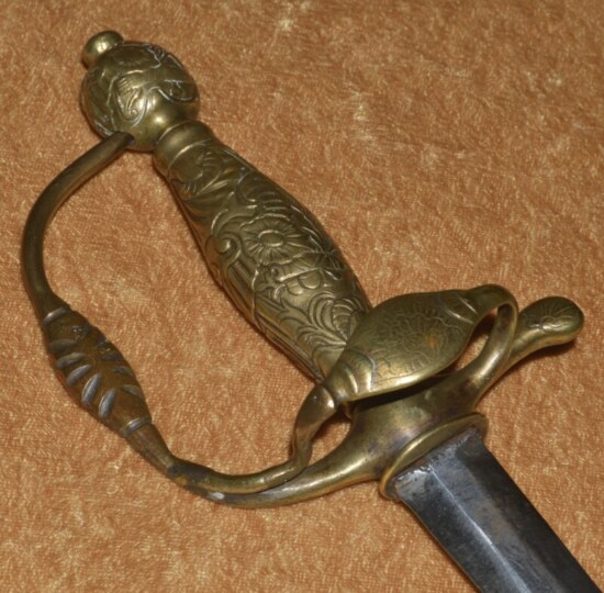 ﻿Brass Hilted German Smallsword, Mid-18th C - Image 3