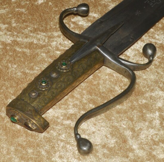 ﻿Exquisite Jeweled Hungarian Pallasch with Original Scabbard, Late 17th C - Image 3
