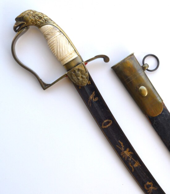 ﻿Fine US Eagle Head Officer’s Saber, ca. 1810-20