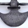 ﻿Silver Damascened Combination Indo-Persian Battle Axe/Stiletto, 19th C - Image 8