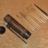 ﻿Scarce 19th/early 20th C Dayak Headhunter's Blowgun Quiver & Darts - Image 4