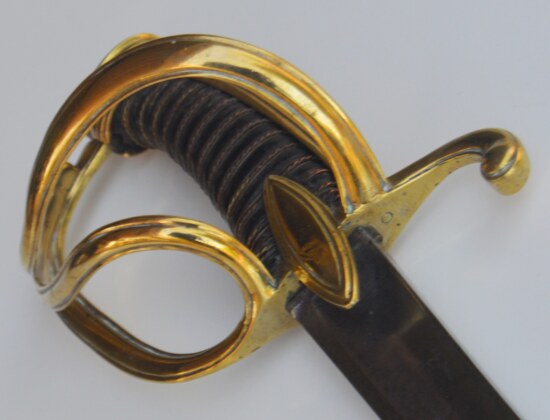 ﻿French Napoleonic Model AN XI Light Cavalry Officer’s Saber & Scabbard - Image 5