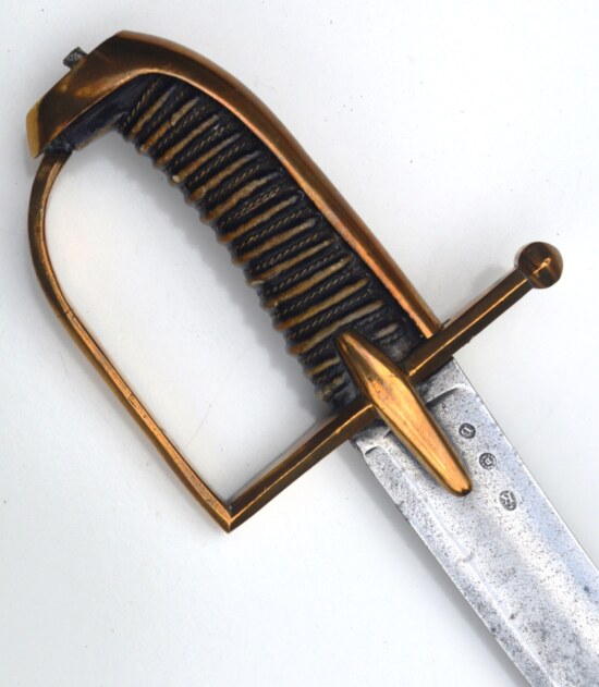 ﻿French Napoleonic Hussar Saber, Dated 1813