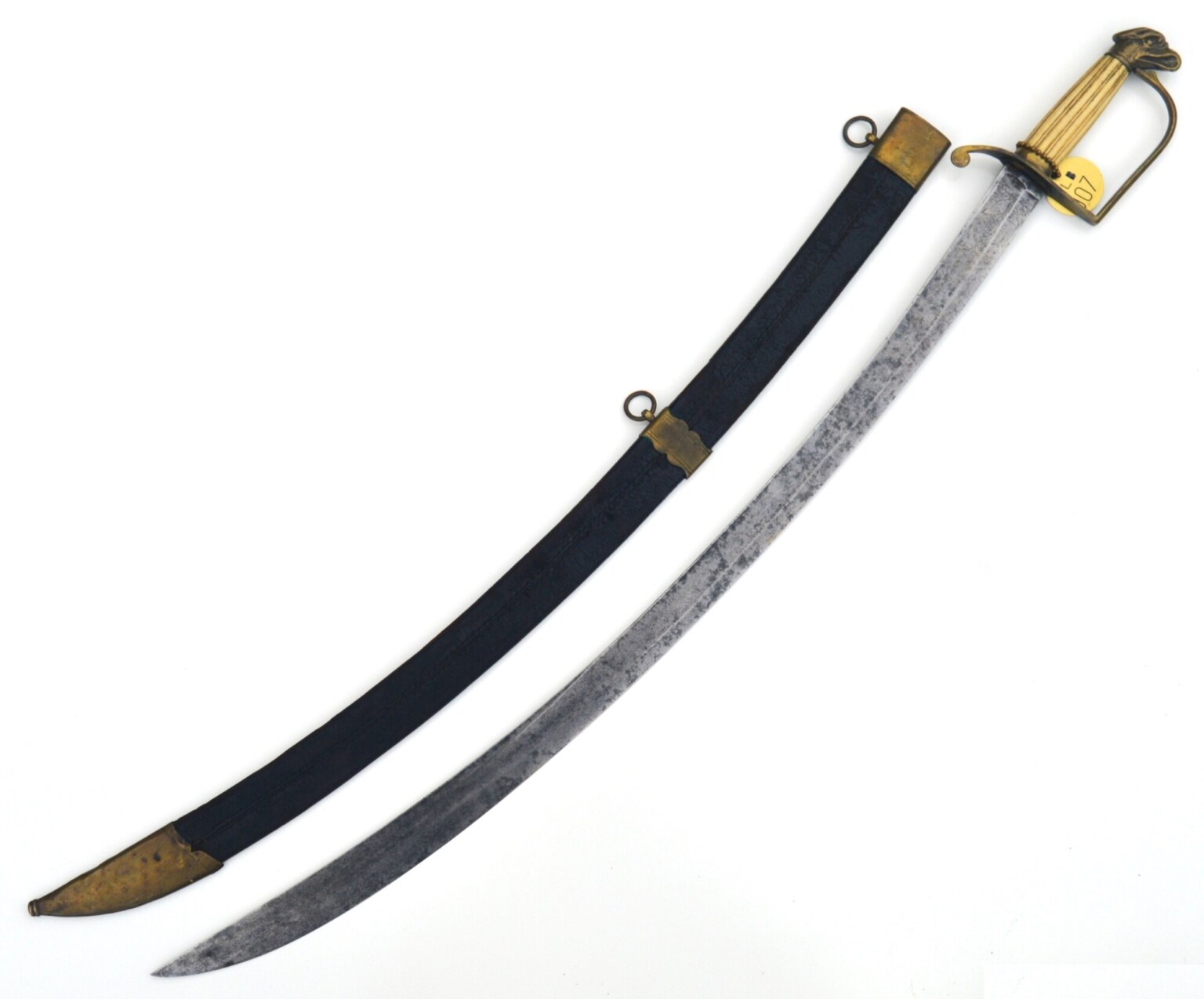 US Eagle Pommel Infantry Officer's Saber and Scabbard, ca. 1805