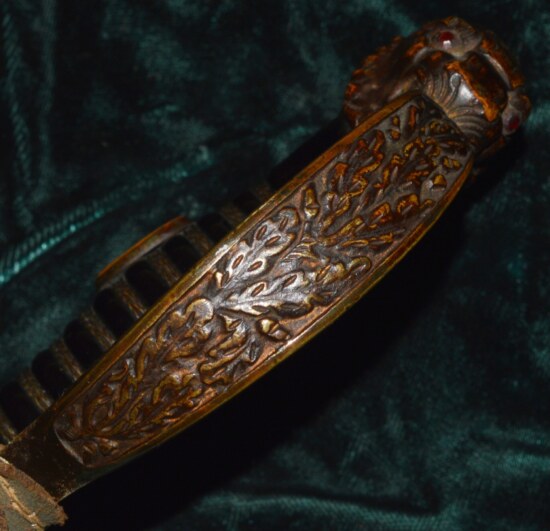 ﻿WWII Nazi German Army Heer Officer’s Lion Head Sword - Image 11