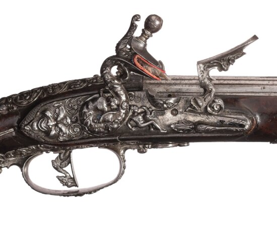 ﻿Exquisite North Italian (Brescia) Flintlock Pistol, ca. 1650 - Image 3