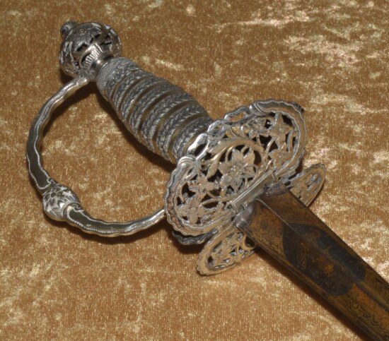 ﻿European Parcel Gilt Silver-Hilt Smallsword, Mid-18th C - Image 3