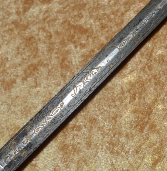﻿Chiselled And Gilt Smallsword, Probably French, 18th Century - Image 11