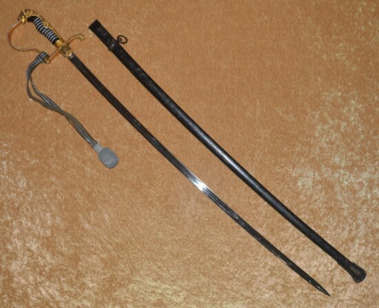 WWII Nazi German Army Heer Officer's Lion Head Sword - Image 10