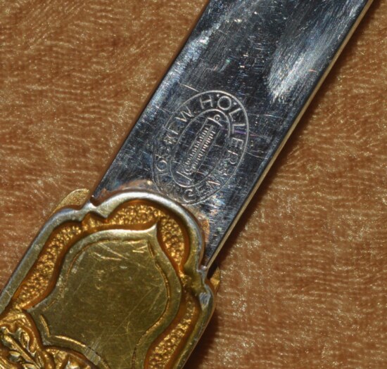 WWII Nazi German Army Heer Officer's Lion Head Sword - Image 7