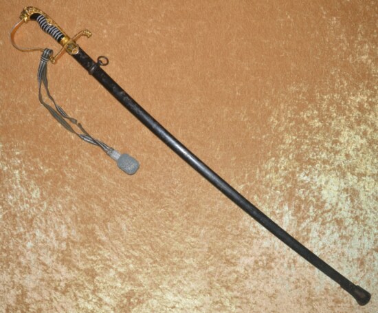WWII Nazi German Army Heer Officer's Lion Head Sword - Image 13
