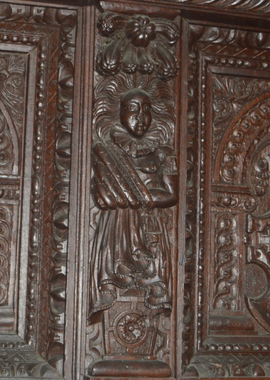 Historic English Oak Tester Bed from Podenhale Manor, 17th C and Later - Image 5