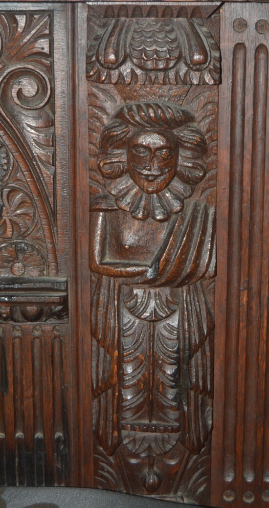 Historic English Oak Tester Bed from Podenhale Manor, 17th C and Later - Image 7