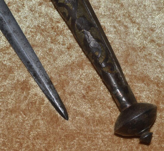 Late 16th C Landsknecht Dagger and Scabbard, Probably German - Image 8