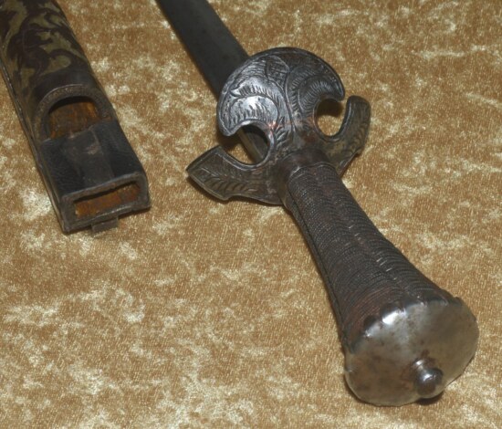 Late 16th C Landsknecht Dagger and Scabbard, Probably German - Image 7