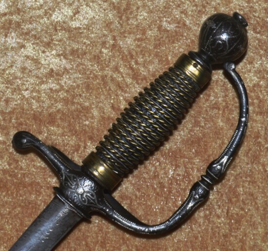 Silver Inlaid Transitional Rapier/Smallsword, ca. 1700 - Image 2