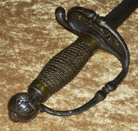 Silver Inlaid Transitional Rapier/Smallsword, ca. 1700 - Image 4