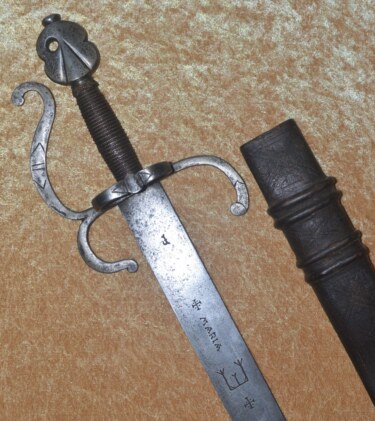 Austrian Infantry Sword and Scabbard, ca. 1580