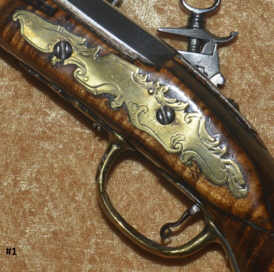 Pair of Italian Roman Lock Pistols, ca. 1700 - Image 7