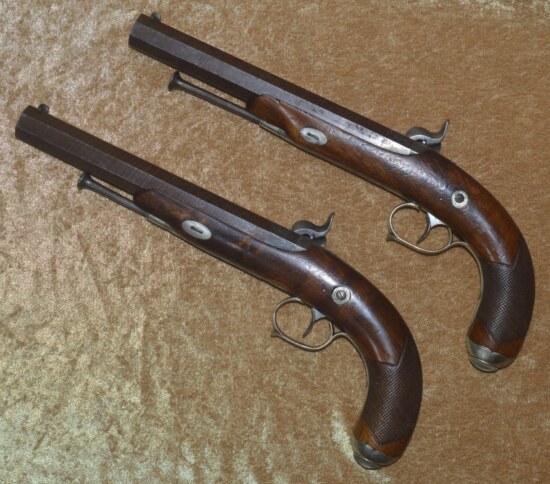 Cased Pair of Percussion Pistols, ca. 1850 - Image 4
