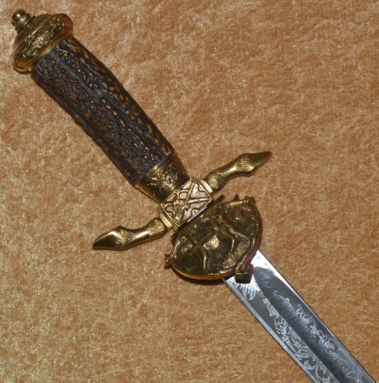 German Hunting Hanger by Alcoso, 20th C - Image 3