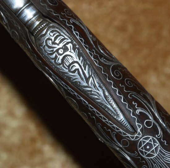 Ottoman Silver-encrusted Flintlock Pistol, ca. 1800 - Image 14