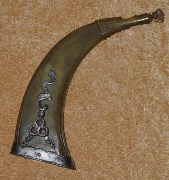 Combination Powder Flask/Wheellock Spanner, ca. 1700